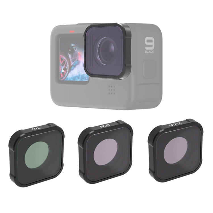 JSR KB Series CPL+ND8+ND16 Lens Filter for GoPro HERO10 Black / HERO9 Black
Safeguarding Lens Filter Set for GoPro HERO10 Black / HERO9 Black