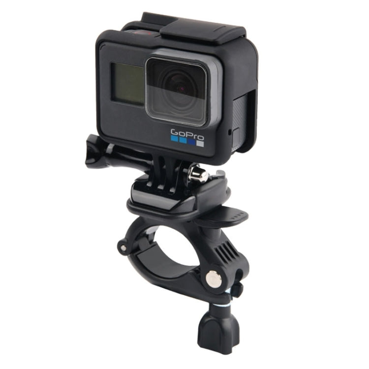 Bike and Motorcycle Handlebar Mount for GoPro and Action Cameras (Black)