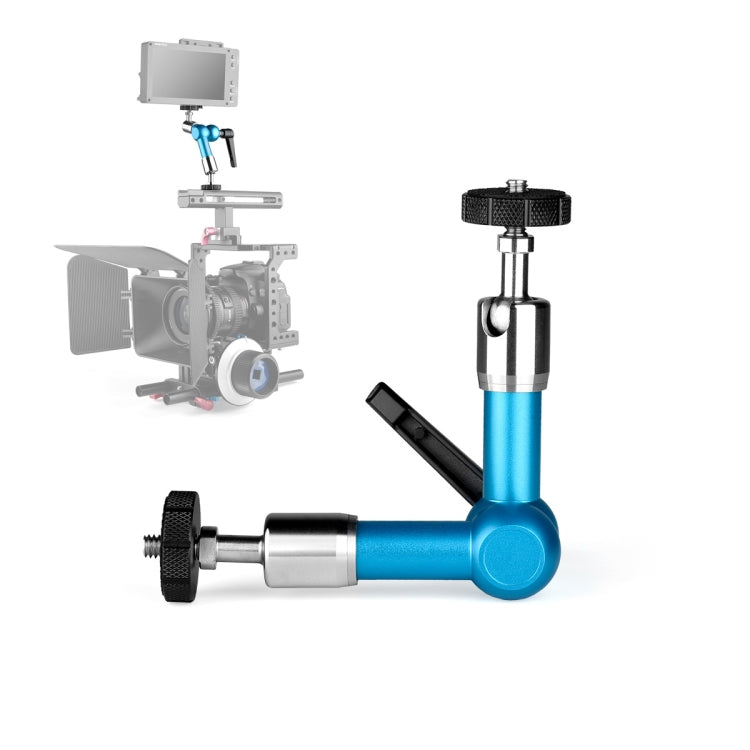 YELANGU A75 7-inch Blue Articulating Magic Arm with Adjustable Friction