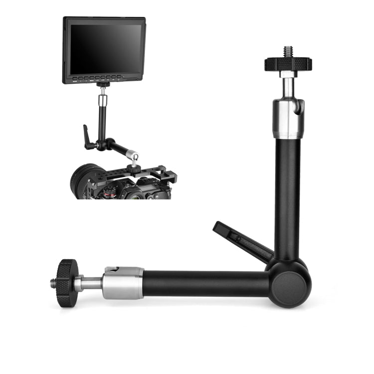 YELANGU 11 inch Adjustable Friction Articulating Magic Arm - Black