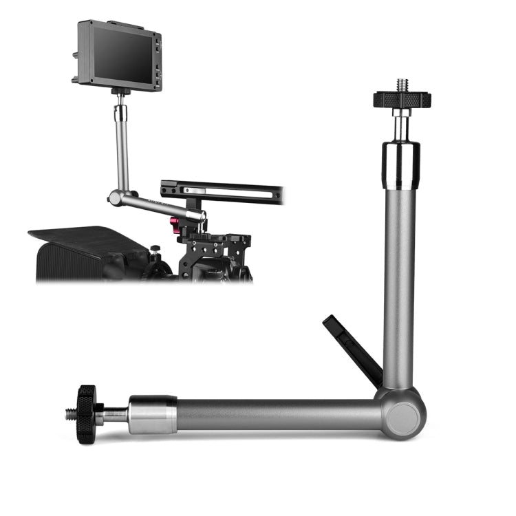 YELANGU 11 inch Adjustable Friction Articulating Magic Arm in Grey