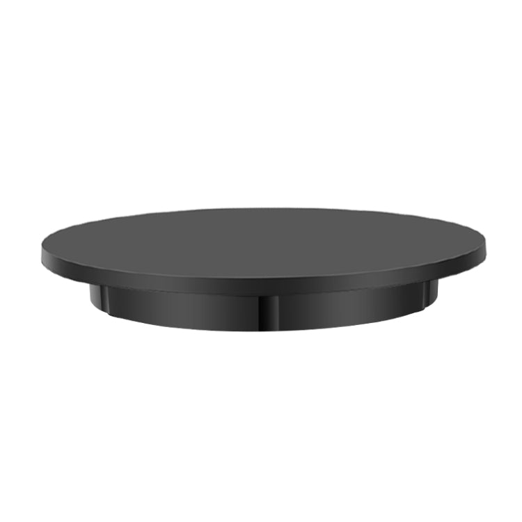 60cm Electric Rotating Display Stand Turntable - Black, 100kg Load Capacity, Plug-in Power, US Plug