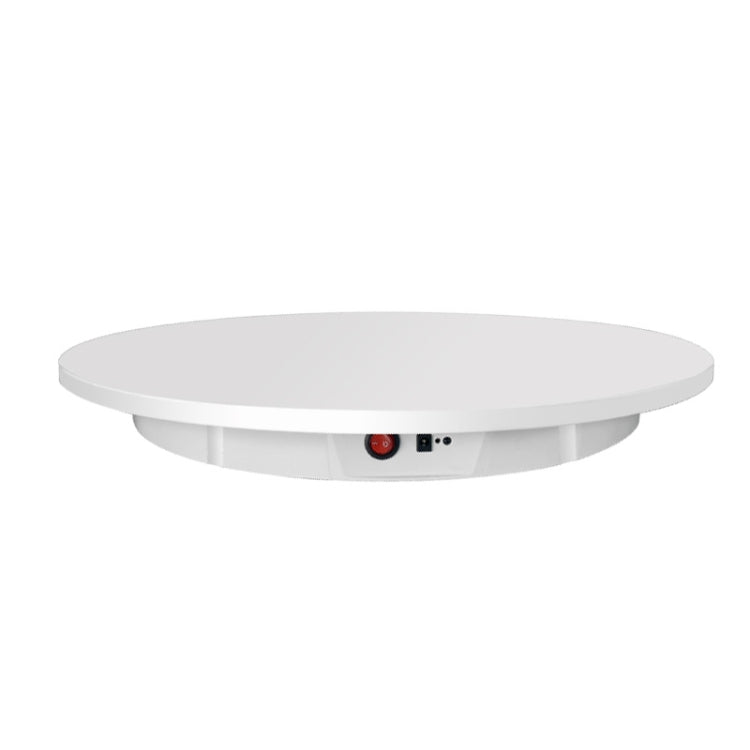 Electric Rotating Display Stand Turntable, 60cm Diameter, 100kg Load Capacity, US Plug (White)