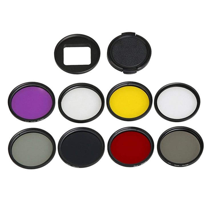 GoPro HERO5 Sport Action Camera 9-in-1 Lens Filter Set with Waterproof Housing Adapter