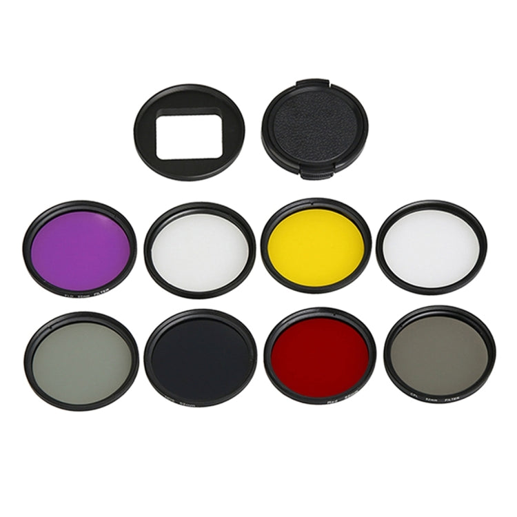 GoPro HERO5 Sport Action Camera 9-in-1 Lens Filter Set with Waterproof Housing Adapter