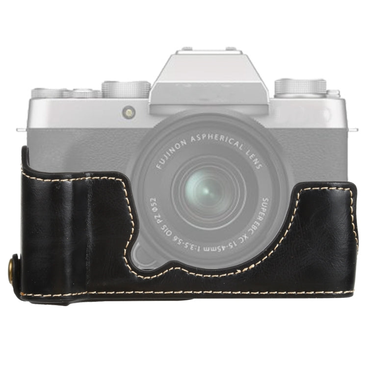 FUJIFILM XT200 PU Leather Camera Half Case with 1/4 inch Thread (Black)