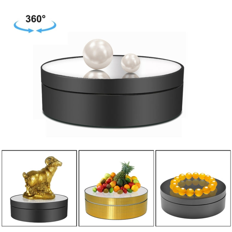 Electric Rotating Display Stand for Video Shooting and Product Showcases, Load Capacity: 6.6lb (Black)