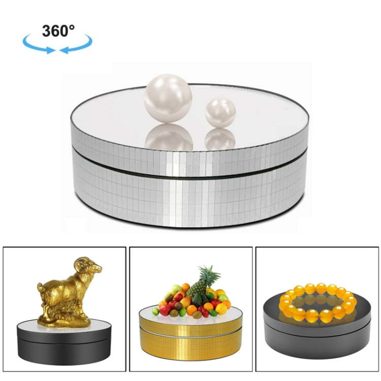 12cm Electric Rotating Display Stand with 360 Degree Mirror Rotation