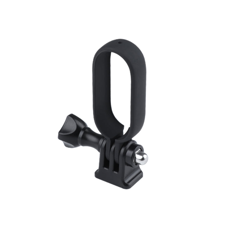 Plastic Protective Frame Mount Cage for Insta360 GO 2 with Tripod Base Adapter (Black)