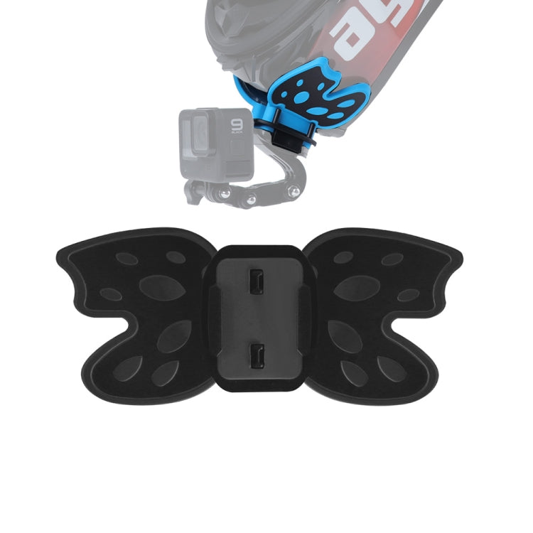 Butterfly Helmet Mount Adapter for Action Cameras - Black