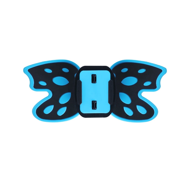 Butterfly Helmet Mount Adapter for GoPro, DJI Osmo, and Other Action Cameras (Blue)