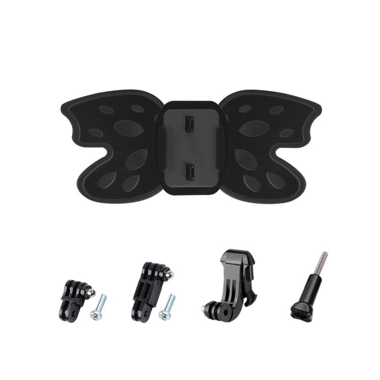 Butterfly Helmet Mount Adapter for GoPro, DJI Osmo Action, and Other Action Cameras