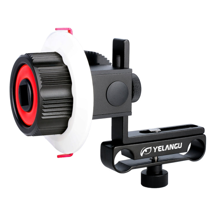 YELANGU F0 Camera Follow Focus for Canon / Nikon / Video Cameras / DSLR Cameras with Gear Ring Belt (Red)