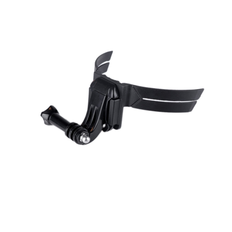 Helmet Mount with J-Hook Buckle for GoPro, DJI Osmo, and Other Action Cameras (Black)