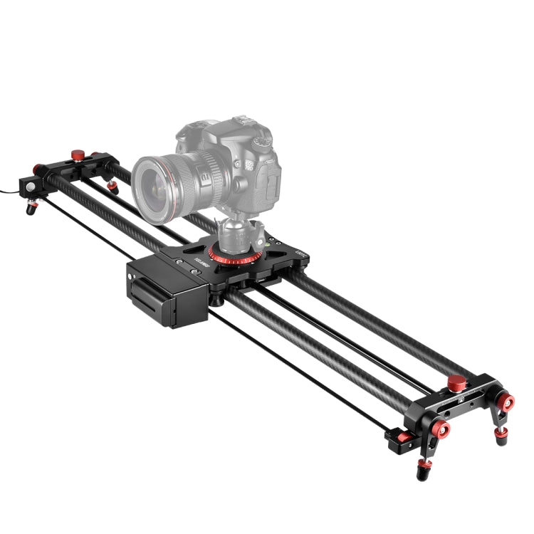 YELANGU L60TC 60cm Electrical Slide Rail Track with 2.4GHz Remote Control for SLR Cameras / Video Cameras (Black) - Professional Carbon Fiber Camera Slider with Remote Control