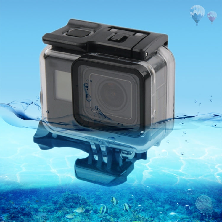 Waterproof Housing Protective Case for GoPro HERO6/5 - 45m Depth, Touch Screen Back Cover