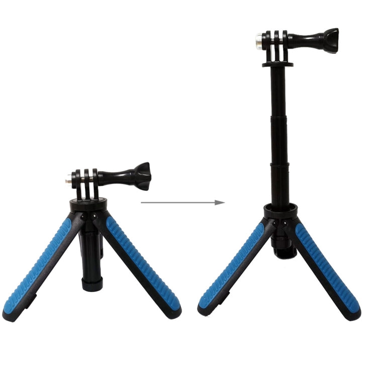 Multi-functional Blue Selfie Stick and Tripod Combo for Action Cameras