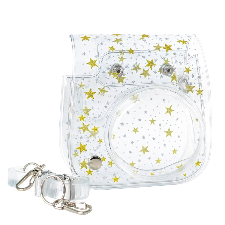 Stars Crystal PVC Camera Case with Shoulder Strap for Fujifilm Instax Mini 11 (Transparent)