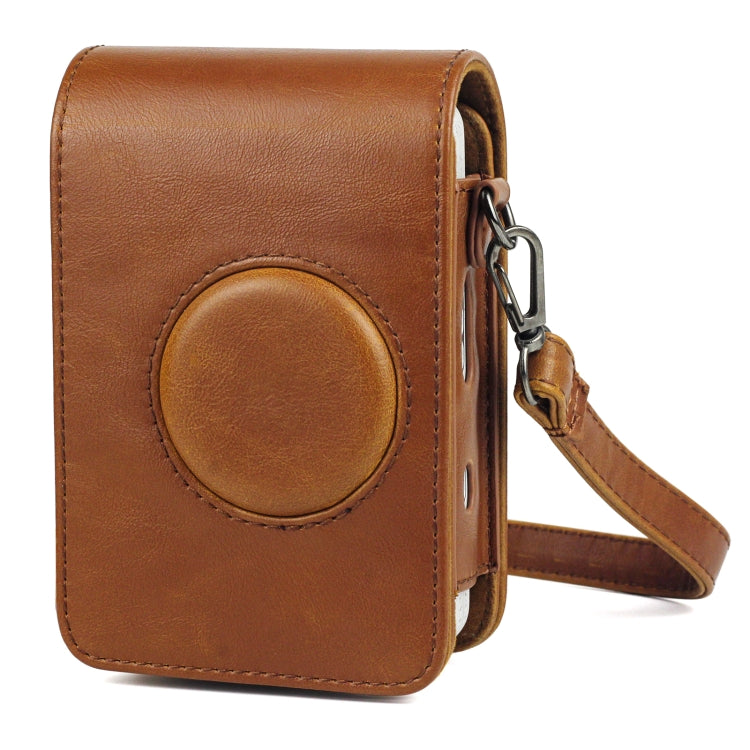 Retro PU Leather Camera Case for FUJIFILM Instax mini Liplay - Brown