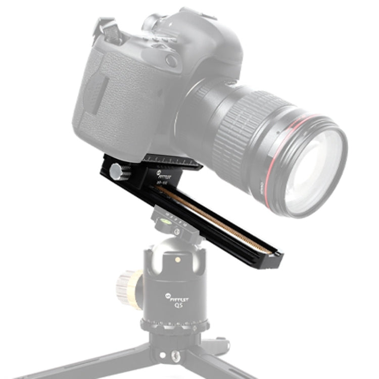 FITTEST 180mm Precision Aluminium 2-Way Macro Slider Tripod Head