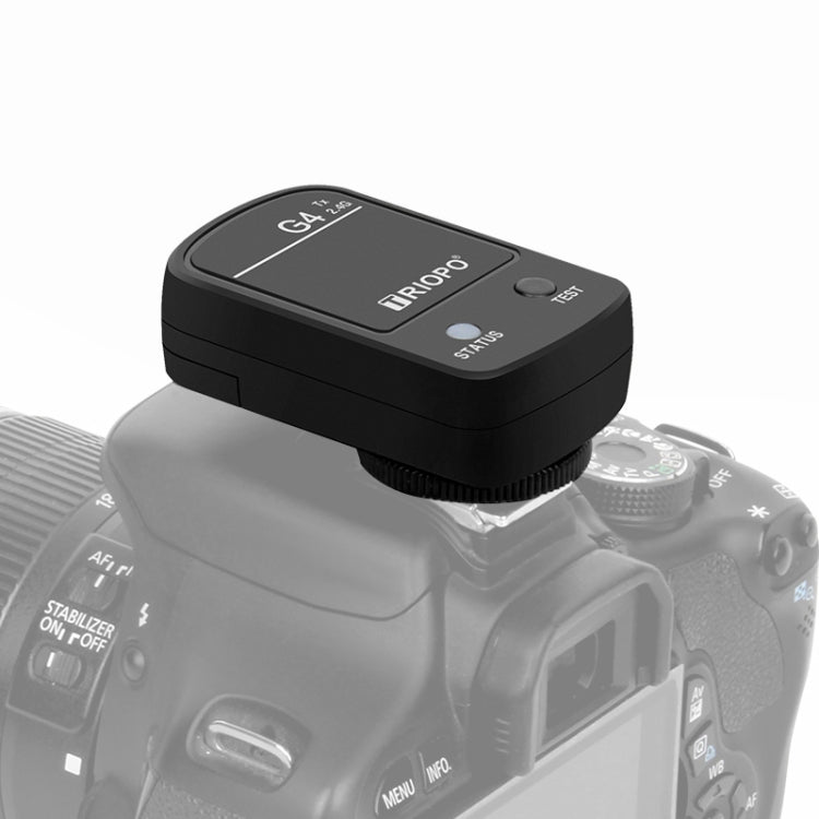 TRIOPO G4 2.4G Wireless Flash Speedlite Trigger with Hot Shoe - Enhanced Flash Photography Freedom (Black)
