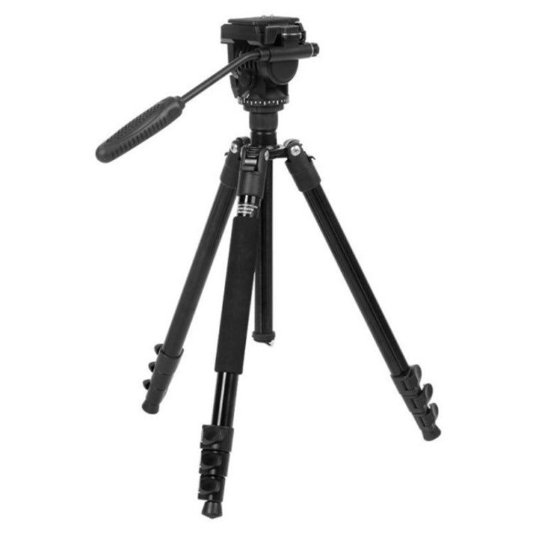 TRIOPO K2808 Aluminum Tripod with HY-350 Heavy Duty Damping Head (Black)