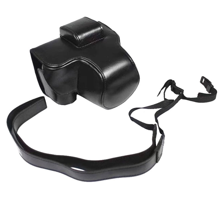 FUJIFILM X-S10 PU Leather Full Body Camera Case with Strap (Black)