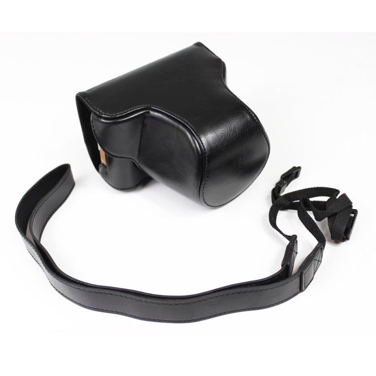 Camera Full Body Case Bag with Strap for FUJIFILM X-A7 / X-A20 (15-55mm Lens) (Black)