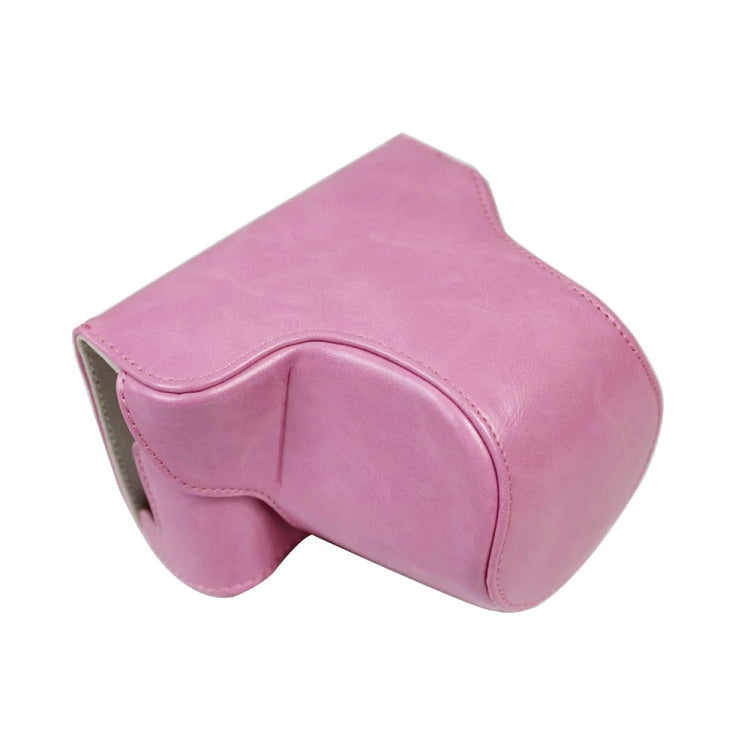Stylish Pink PU Leather Camera Case for FUJIFILM X-A7 / X-A20 (15-55mm Lens)