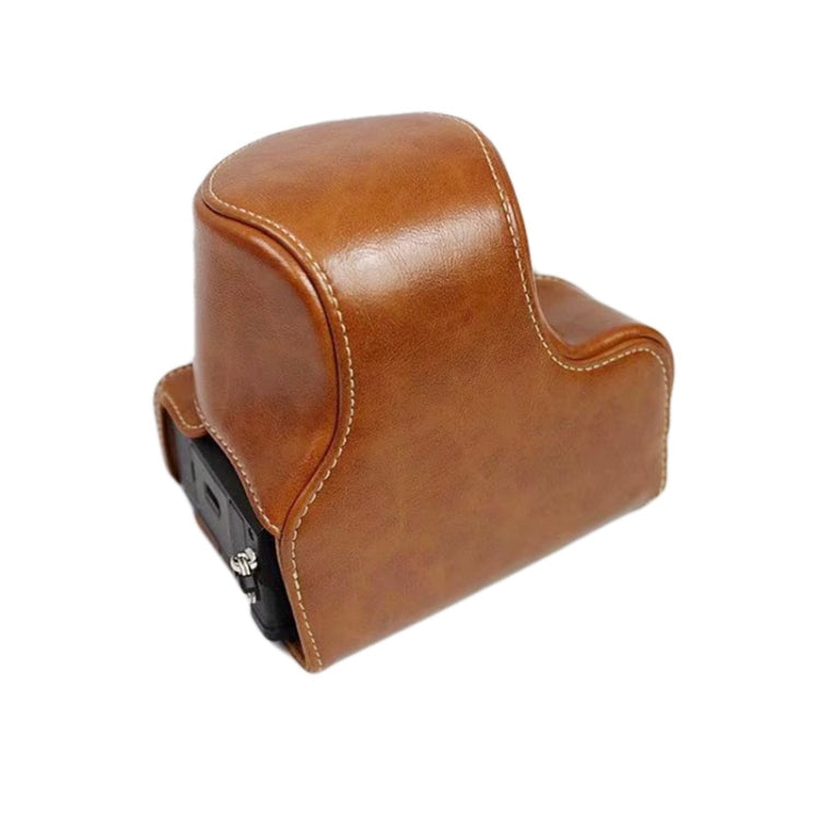 Sony LCE-7C / Alpha 7C / A7C PU Leather Camera Case with 28-60mm / 40.5mm Lens(Brown)