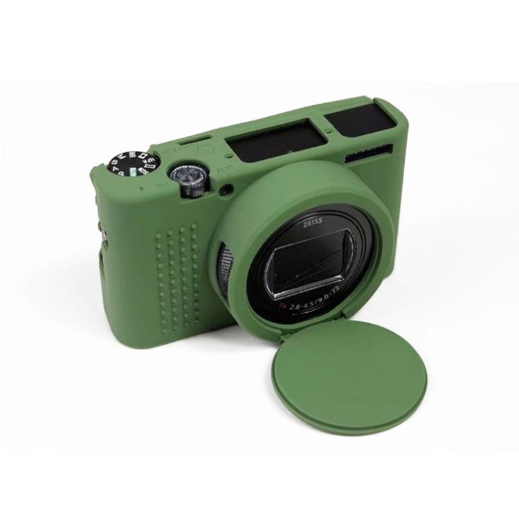Silicone Protective Case for Sony Cyber-Shot RX100 VII / RX100 M7 (Green)