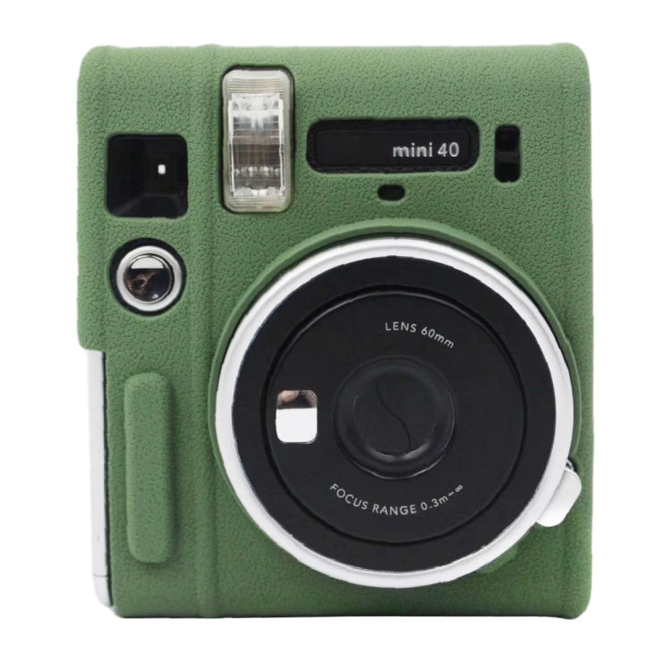 Soft Silicone Protective Case for Fujifilm Instax mini 40 (Green) - Durable and Lightweight Camera Cover