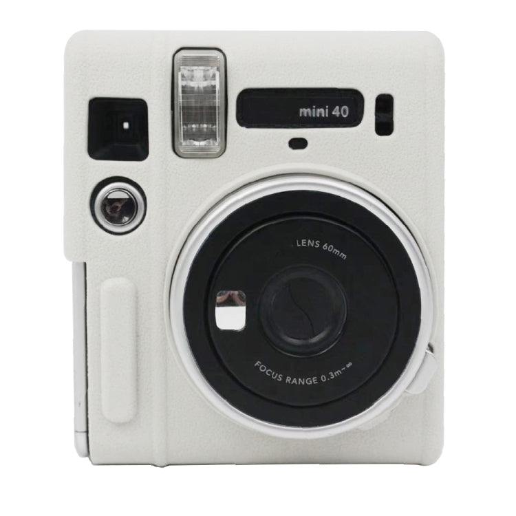 White Soft Silicone Protective Case for Fujifilm Instax mini 40 Camera