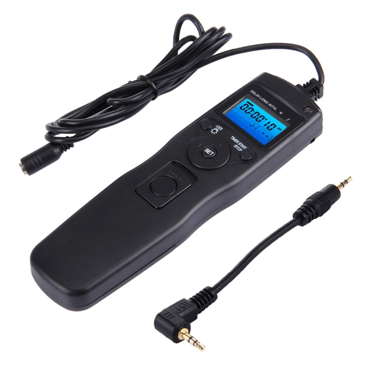 RST-7001 LCD Screen Time Lapse Intervalometer Shutter Release Digital Timer Remote Controller with C6 Cable for CANON, PENTAX, and SAMSUNG Cameras