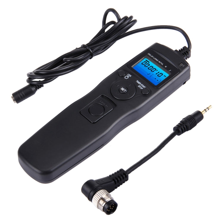 RST-7004 LCD Screen Time Lapse Intervalometer Shutter Release Remote Control for NIKON D3X/D3/D700/D300/D2X/D2H/D200/D1H/D1X/D800 Camera (Black)