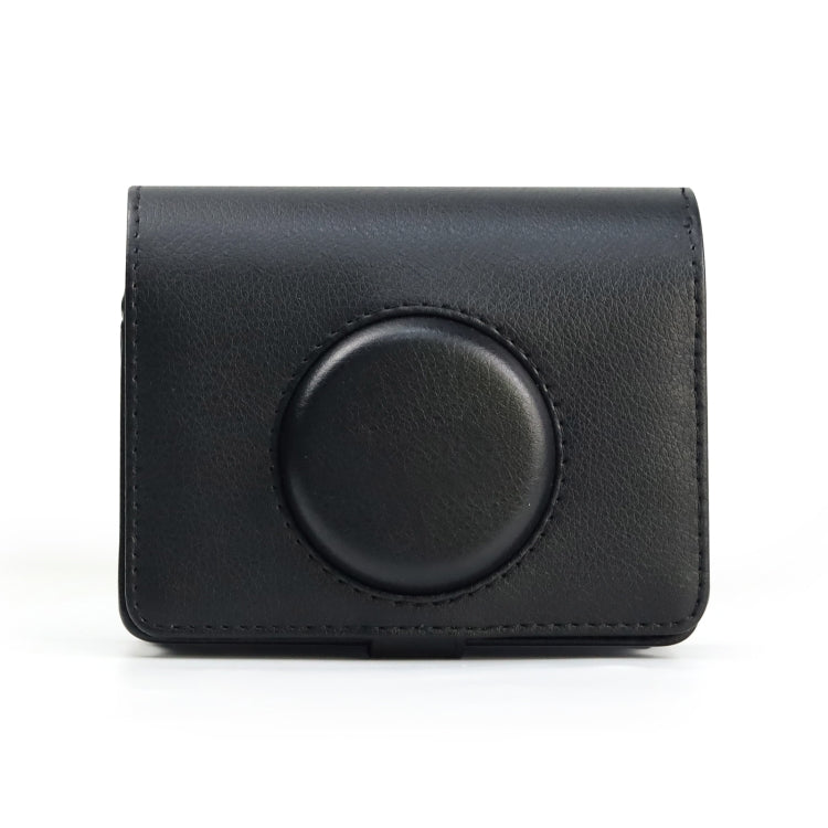 Retro Black PU Leather Camera Case with Strap for FUJIFILM instax mini Evo