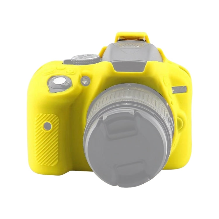 Yellow Soft Silicone Protective Case for Nikon D5300 Camera with Anti-Scratch and Anti-Vibration Features