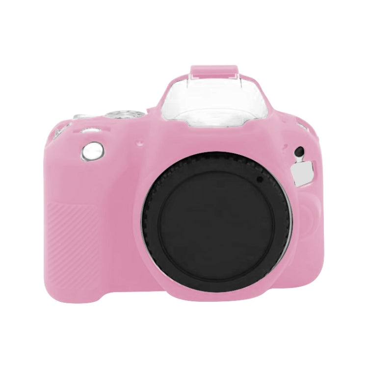 Pink Soft Silicone Protective Case for Canon EOS 200D / EOS 200D Mark II