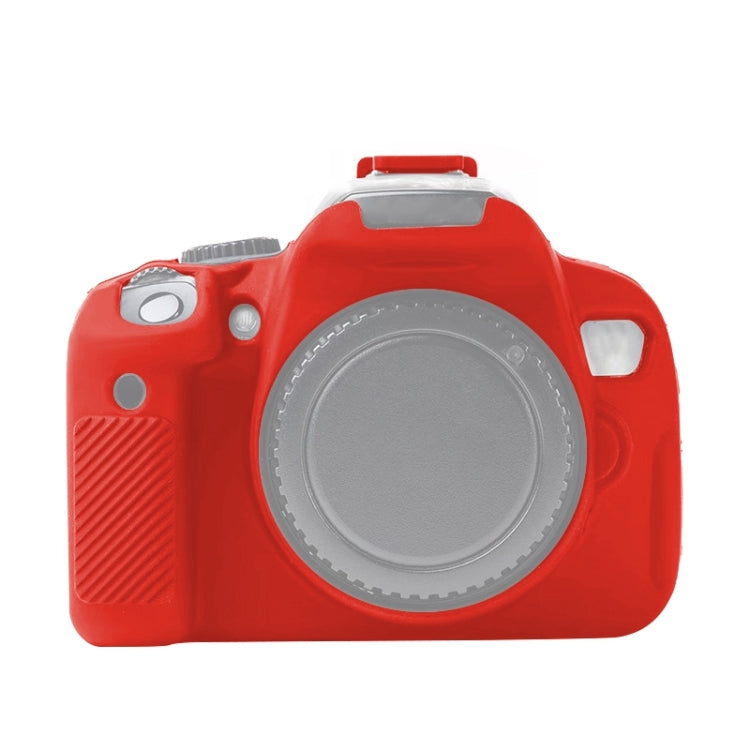 Red Soft Silicone Protective Case for Canon EOS 600D