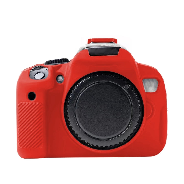 Red Soft Silicone Protective Case for Canon EOS 600D
