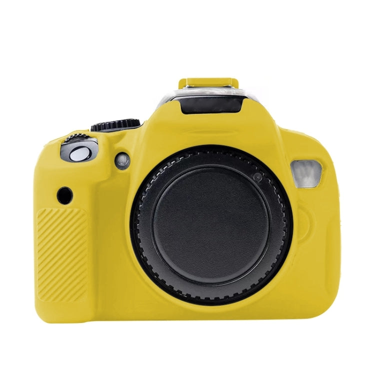 Soft Silicone Case for Canon EOS 600D - Vibrant Yellow protection
