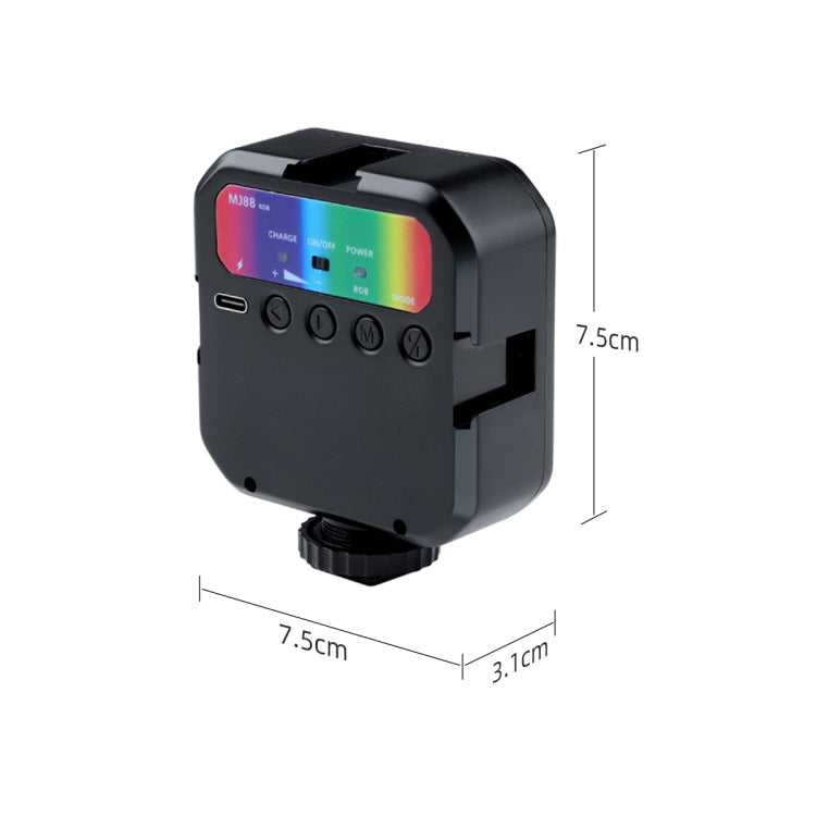 MJ88 Pocket Handheld Camera LED Light with Remote Control (Black)