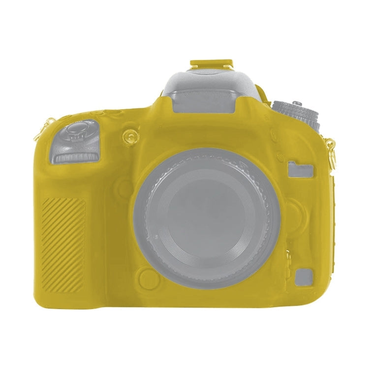 Yellow Soft Silicone Protective Case for Nikon D600 / D610 Camera