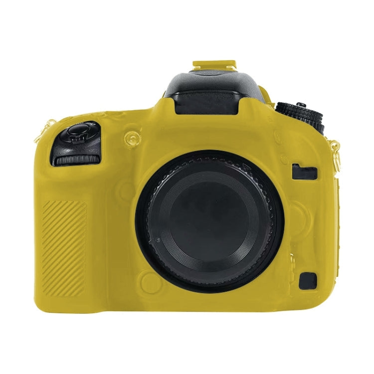 Yellow Soft Silicone Protective Case for Nikon D600 / D610 Camera