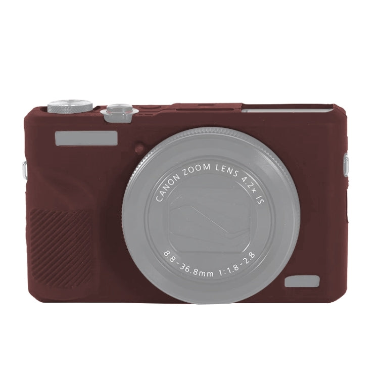Soft Silicone Protective Case for Canon PowerShot G7 X Mark III / G7X III / G7X3(Coffee) - Durable and Lightweight Camera Protection