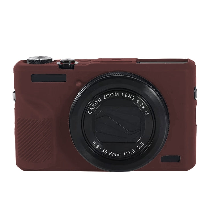 Soft Silicone Protective Case for Canon PowerShot G7 X Mark III / G7X III / G7X3(Coffee) - Durable and Lightweight Camera Protection