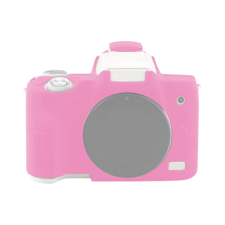 Rose Red Soft Silicone Protective Case for Canon EOS M50 Mark II / M50 II