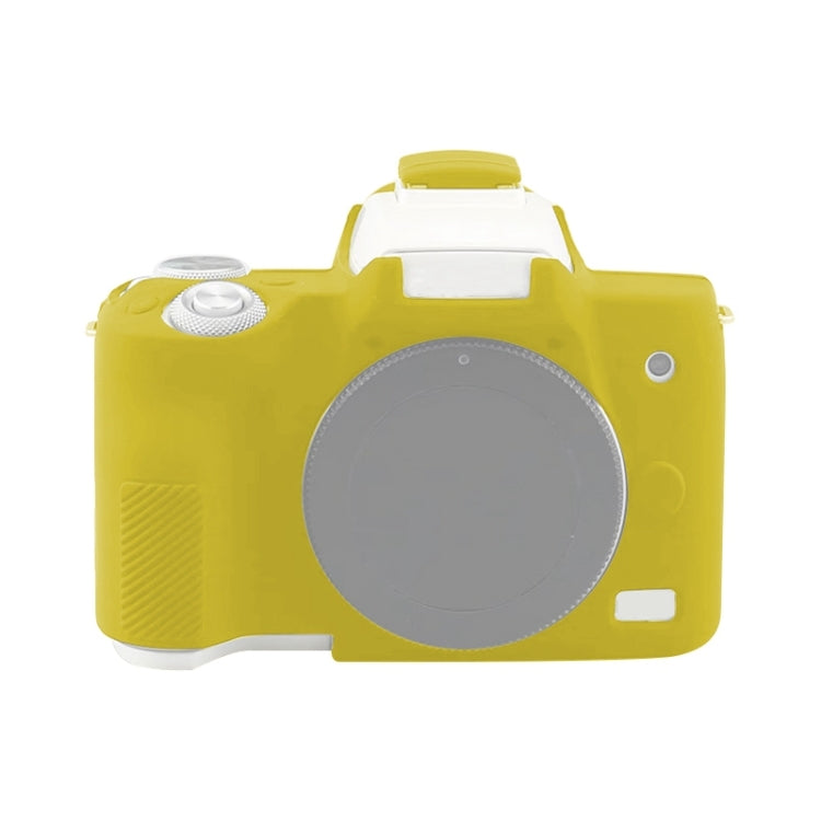 Yellow Soft Silicone Protective Case for Canon EOS M50 Mark II / M50 II