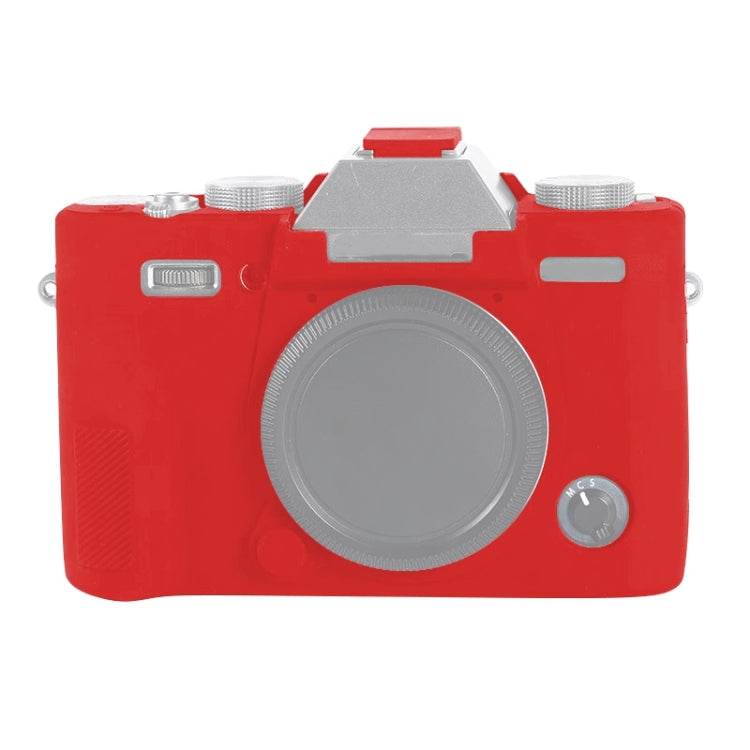 Red Soft Silicone Protective Case for FUJIFILM X-T30 Camera