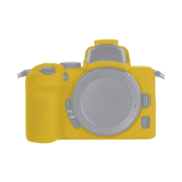 Yellow Soft Silicone Protective Case for Nikon Z50 Camera